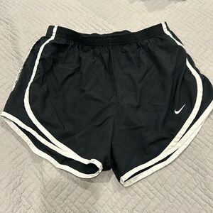 Black and white Nike shorts